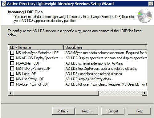 Configuring the Lightweight Directory Service. Part 2 2 small