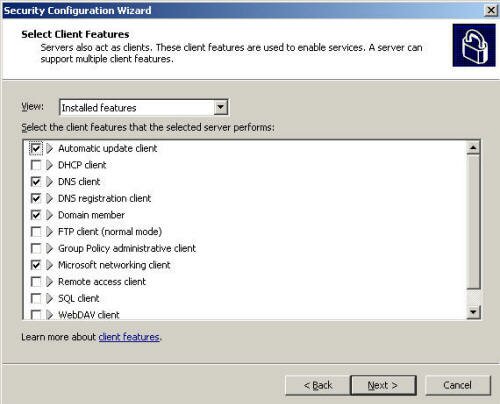 Security Configuration Wizard for Exchange Server 2007 Part II 4 small